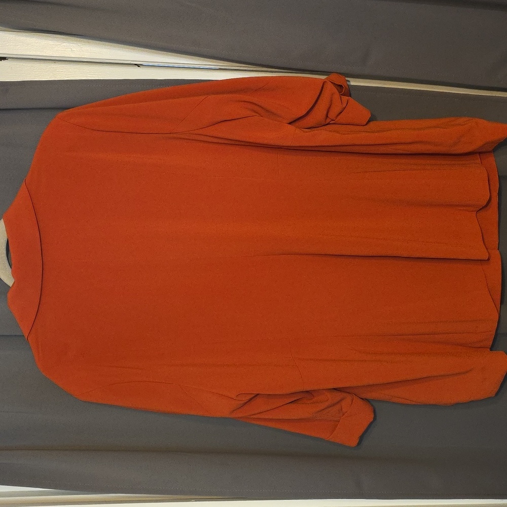 Torrid Womens Rusty Burnt Orange Blazer Stretch Classic Career Sz 3(3X/22-24)EUC - Picture 6 of 10